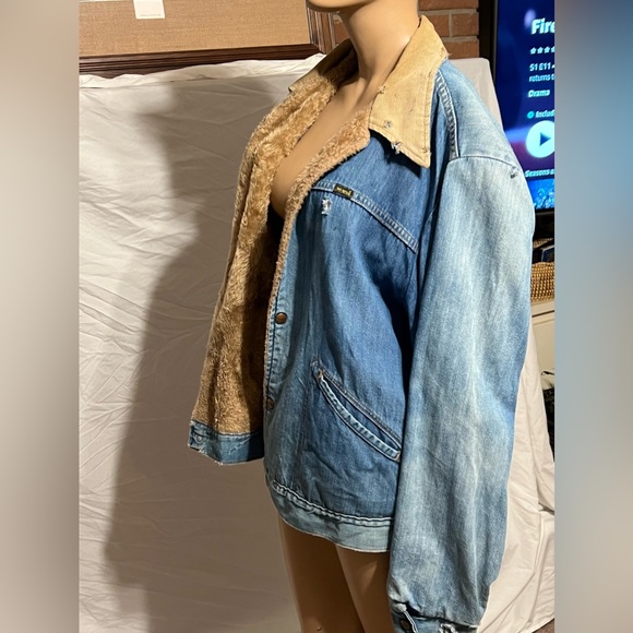 XXL Vintage Rough Round The Edges Faded Maverick Trucker Jacket - Picture 5 of 14